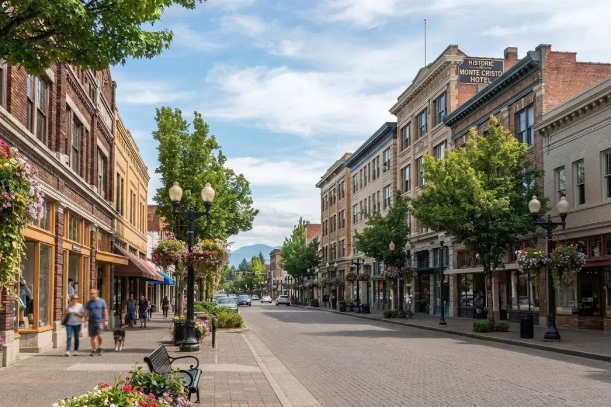 Downtown Everett, WA streetscape