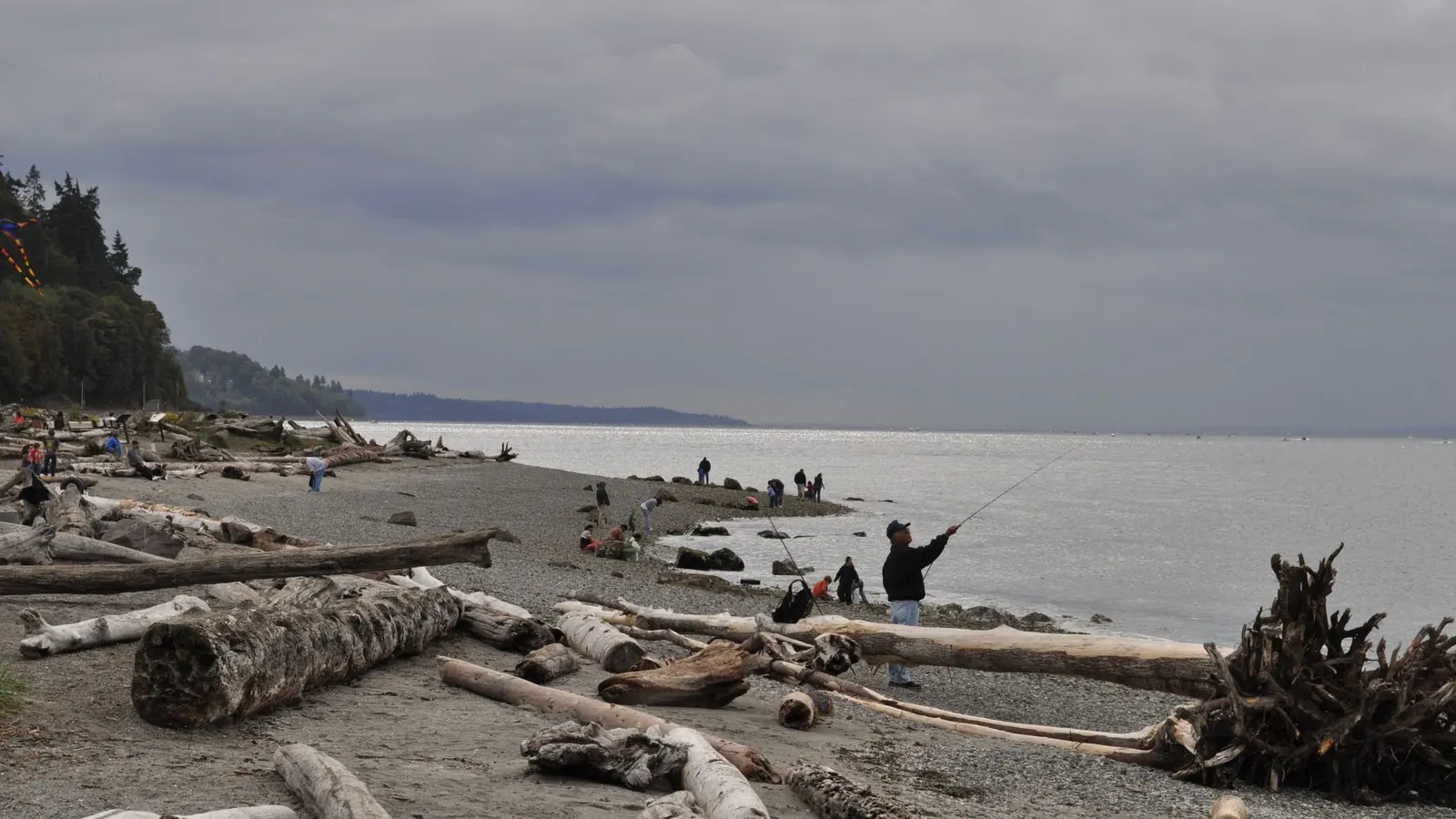 Mukilteo waterfront beach along Puget Sound